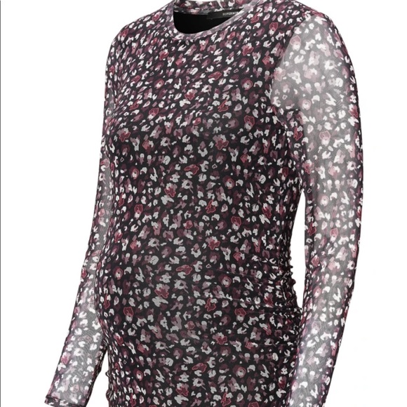 Supermom Floral Mesh Long Sleeve Dress - Picture 2 of 2